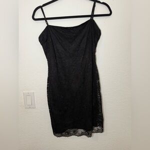 Zara Black Lace Mini Dress